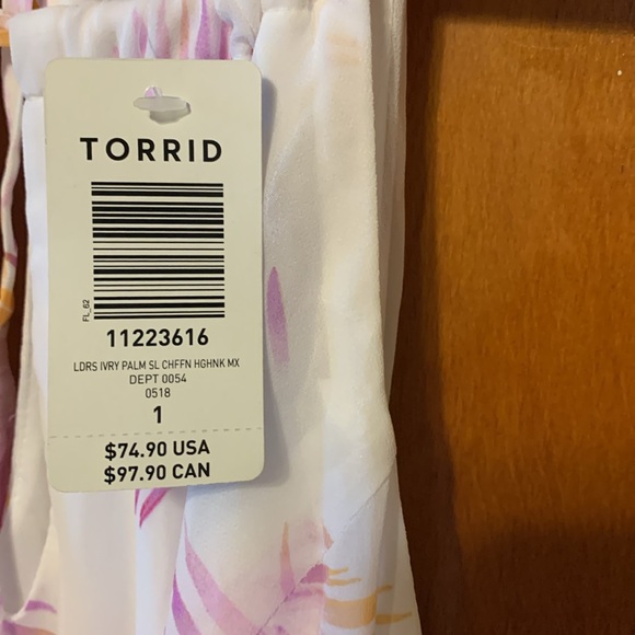NWOT Torrid Maxi Dress Size 1 - Picture 5 of 5